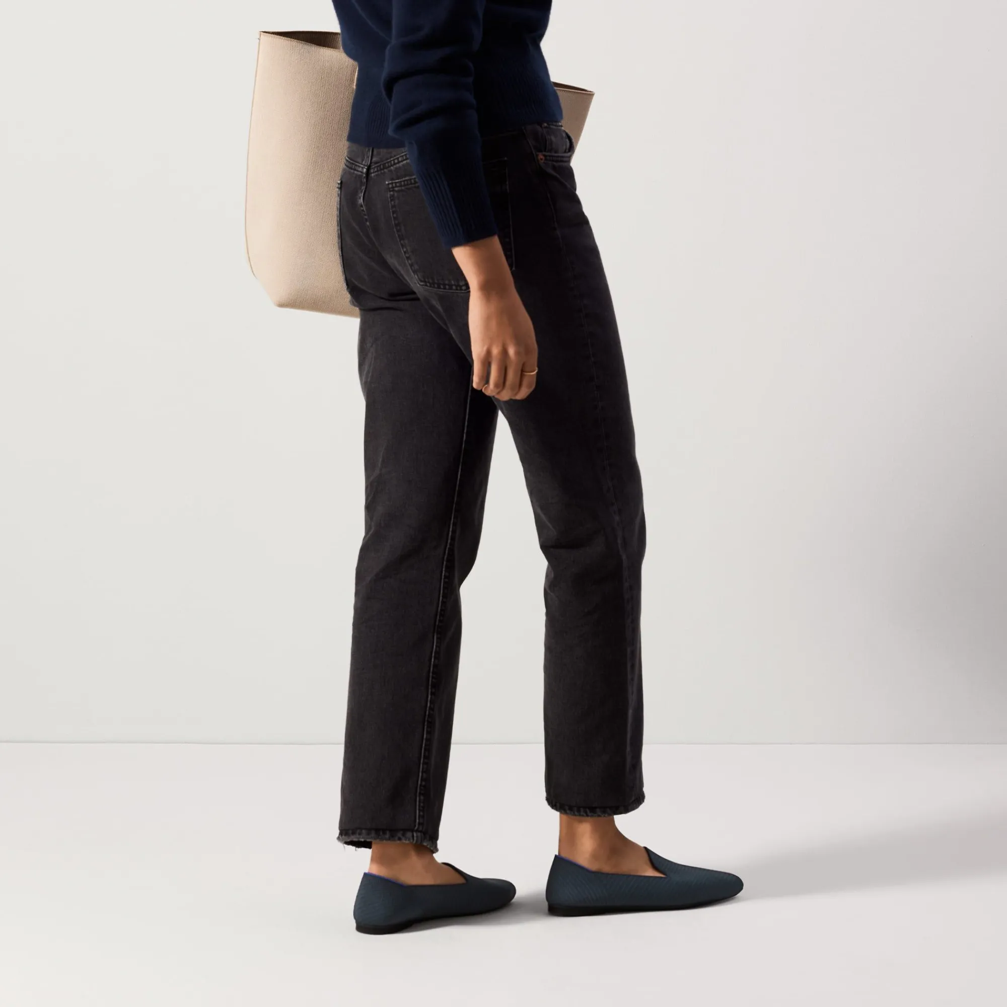 Rothy's The Almond Loafer^The Almond Loafer Navy Twill