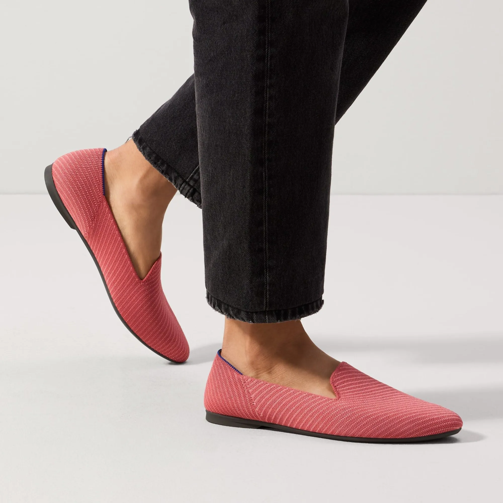 Rothy's The Almond Loafer^The Almond Loafer Ruby Grapefruit Twill