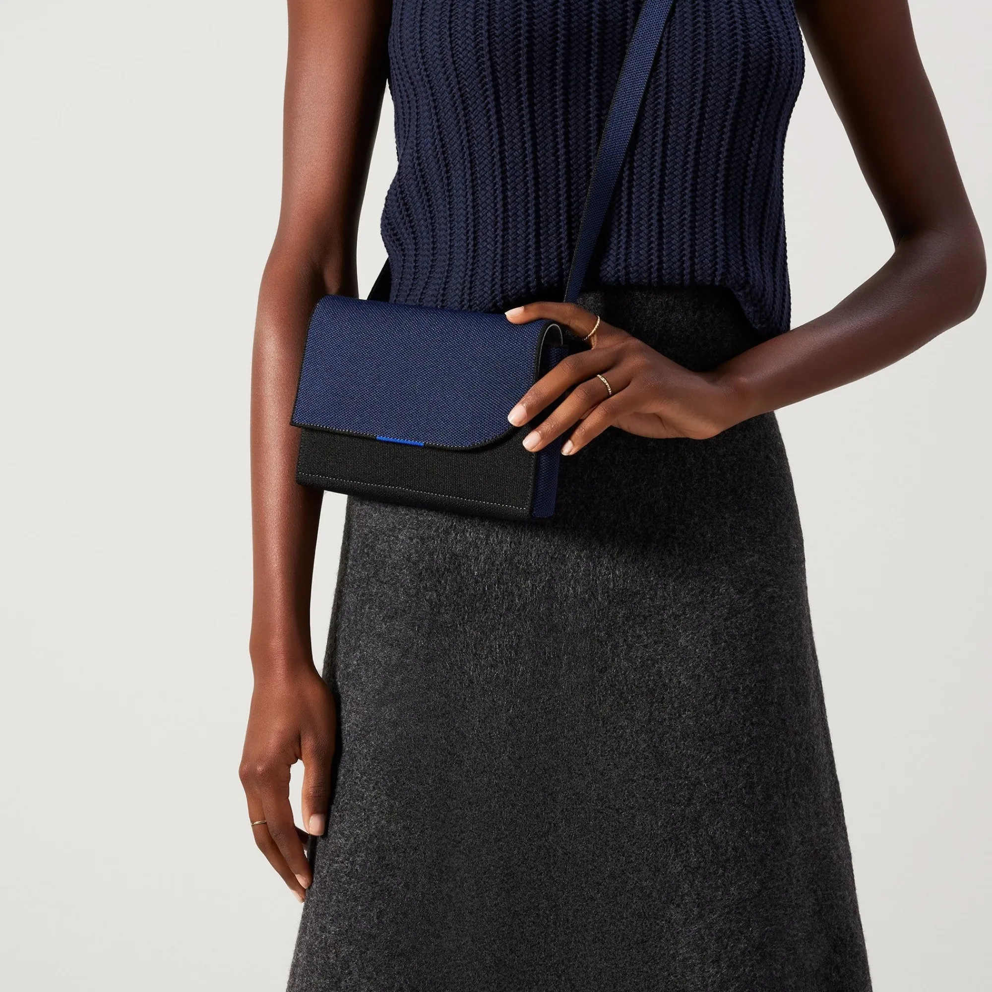 Rothy's Crossbody & Belt Bags^The Belt Bag Sapphire And Onyx