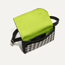 Rothy's Crossbody & Belt Bags^The Belt Bag Black And Canvas Gingham