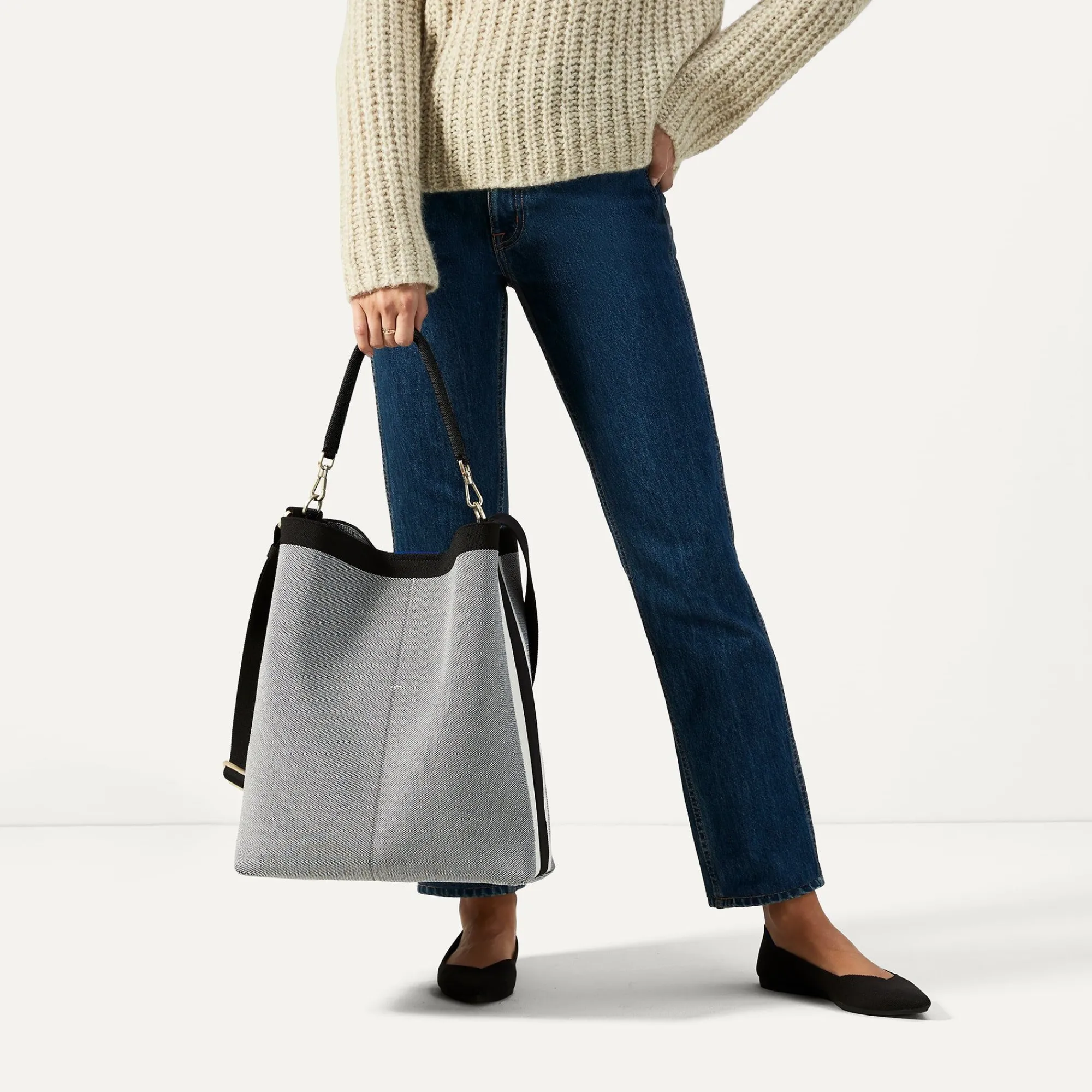 Rothy's Handbags^The Bucket Bag Grey Mist