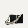 Rothy's Crossbody & Belt Bags^The Casual Crossbody Black And Ivory Stripe