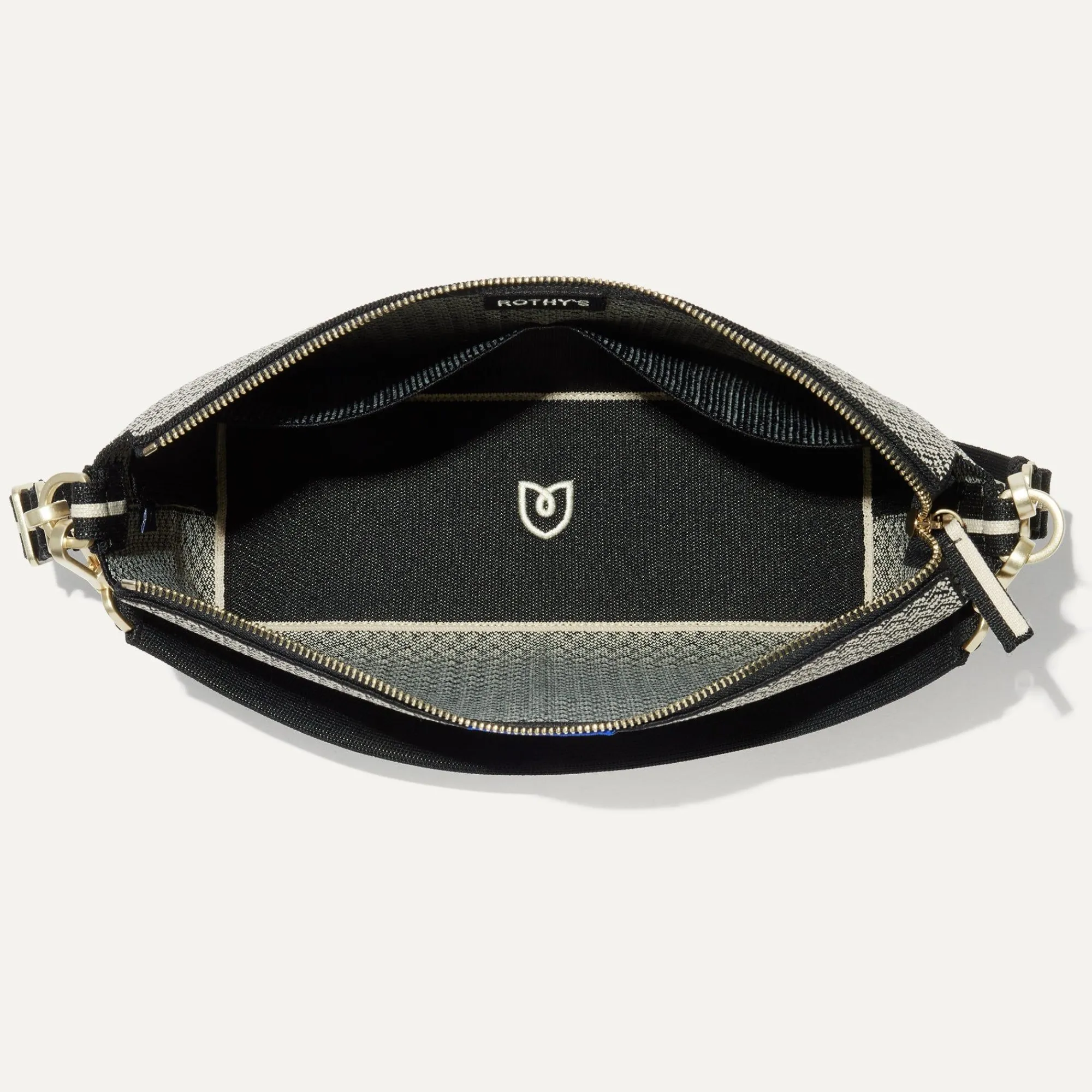 Rothy's Crossbody & Belt Bags^The Daily Crossbody Black Mist Herringbone