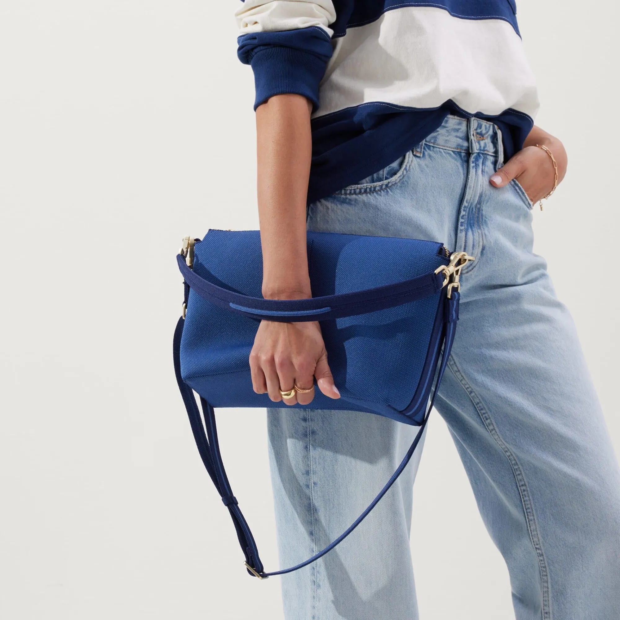 Rothy's Crossbody & Belt Bags^The Daily Crossbody Varsity Blue