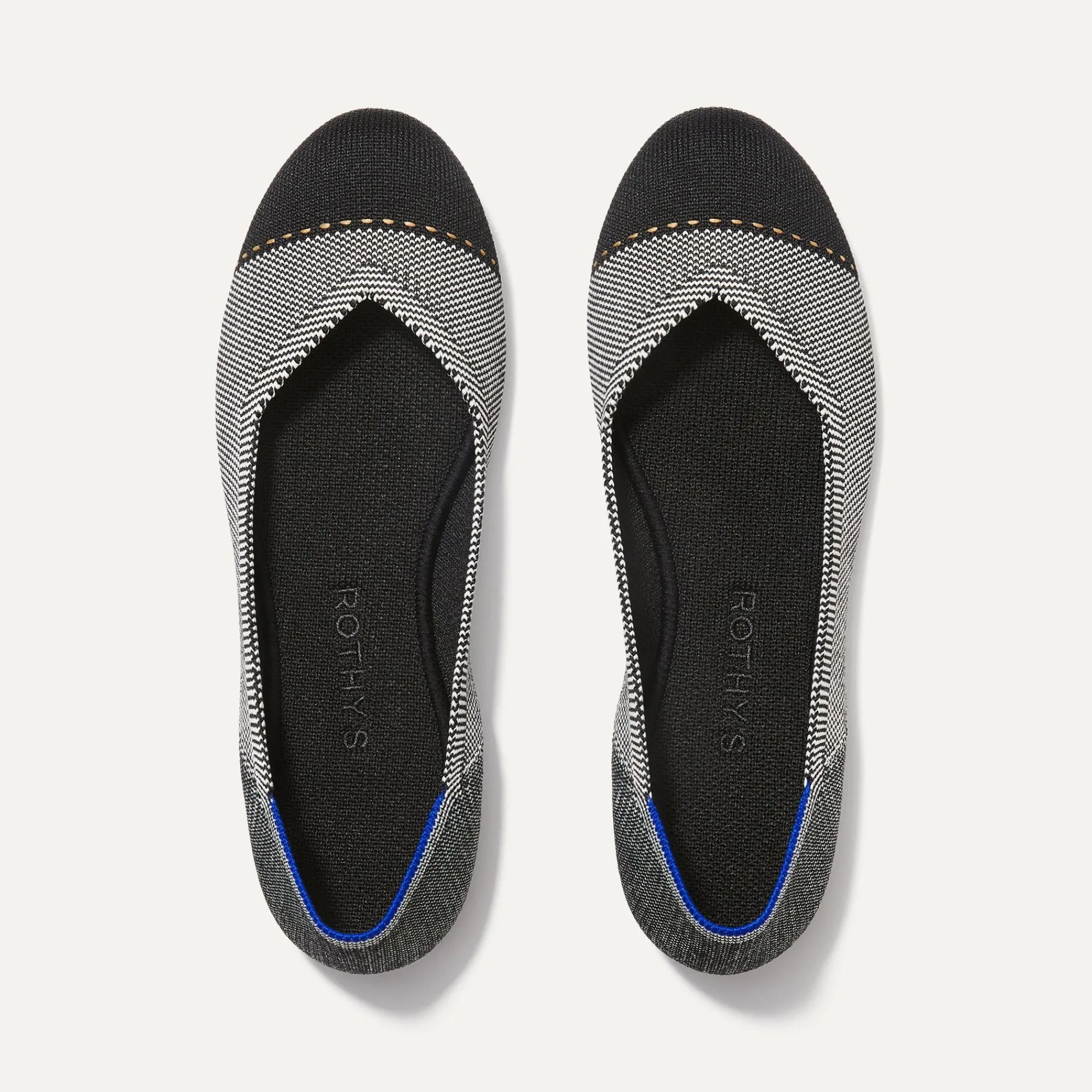 Rothy's The Flat^The Flat Grey Mist Captoe