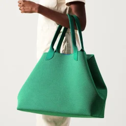 Rothy's Totes^The Lightweight Mega Tote Sea Green Twill