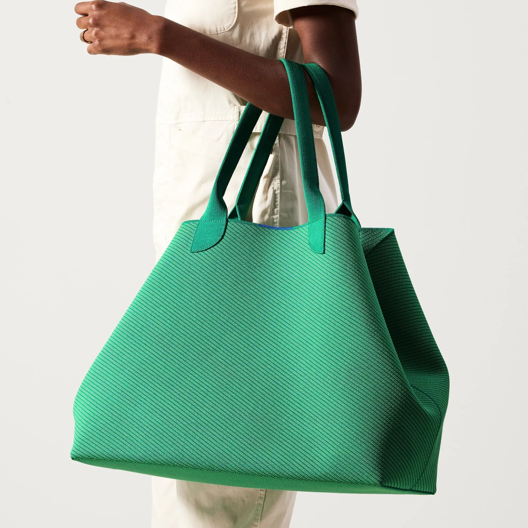 Rothy's Totes^The Lightweight Mega Tote Sea Green Twill