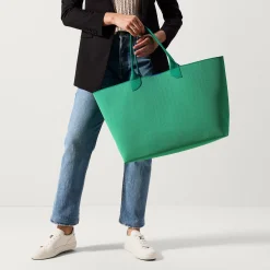 Rothy's Totes^The Lightweight Mega Tote Sea Green Twill