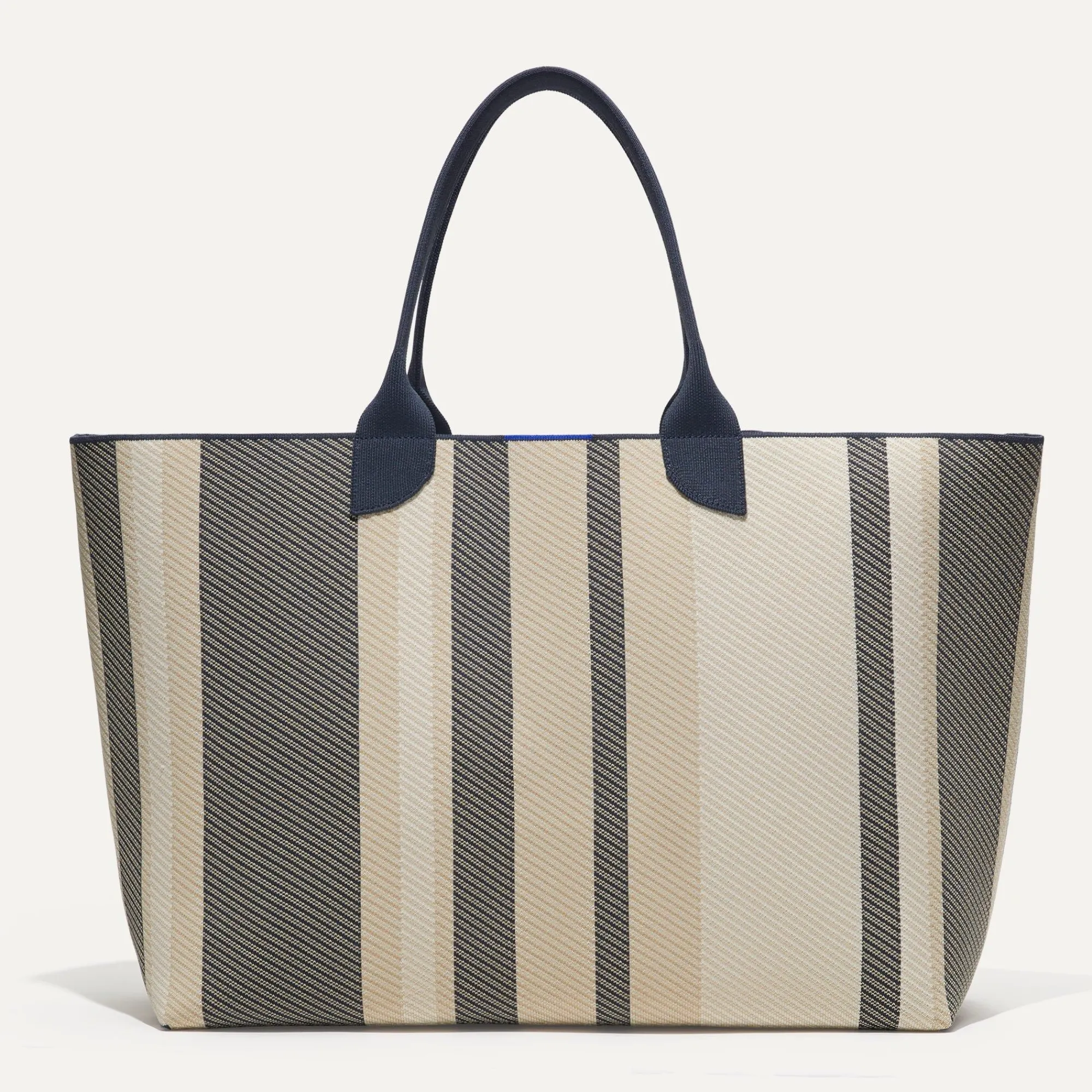 Rothy's Totes^The Lightweight Mega Tote Navy Stripe Twill