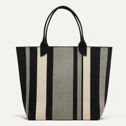 Rothy's Totes^The Lightweight Tote Ivory Rugby Stripe