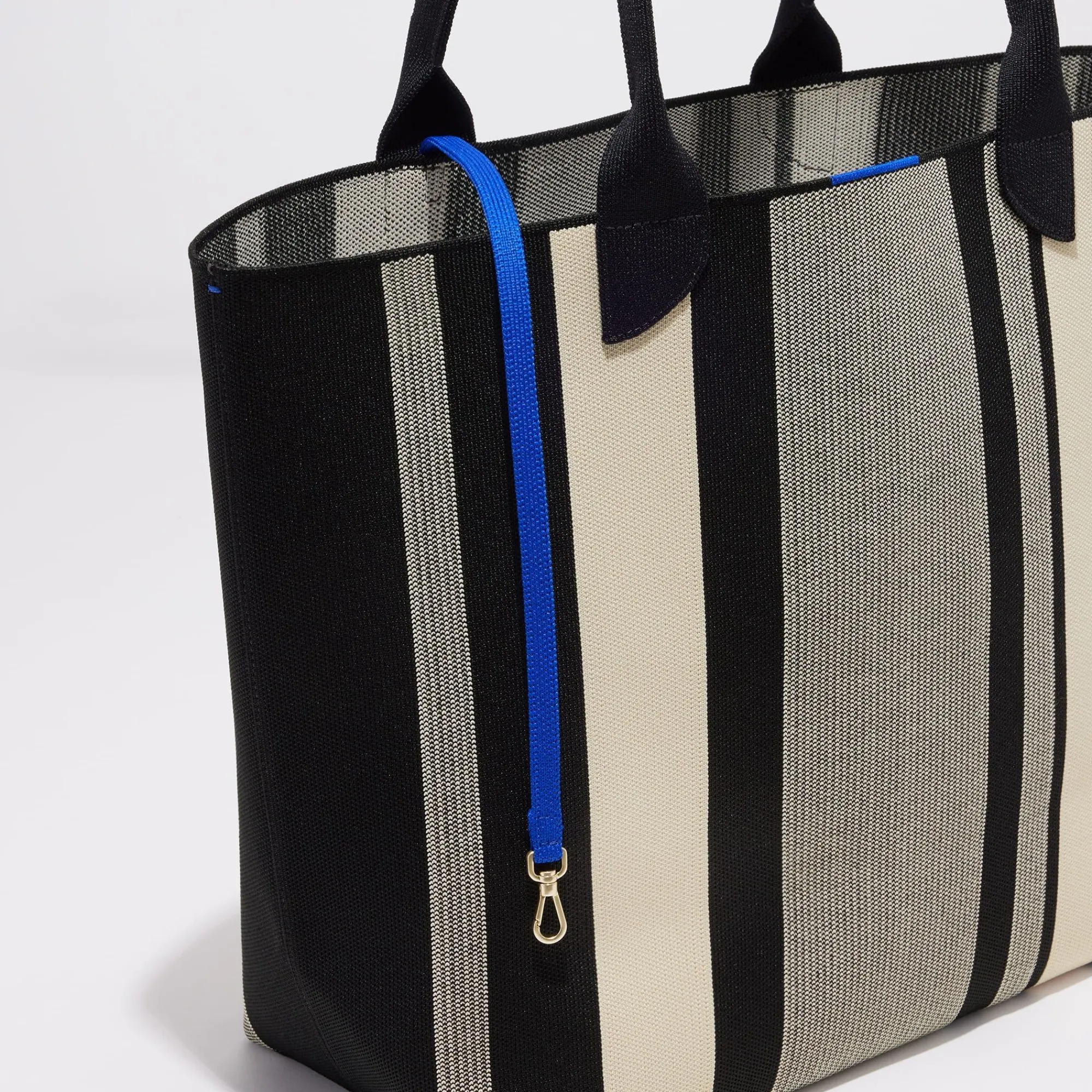 Rothy's Totes^The Lightweight Tote Ivory Rugby Stripe