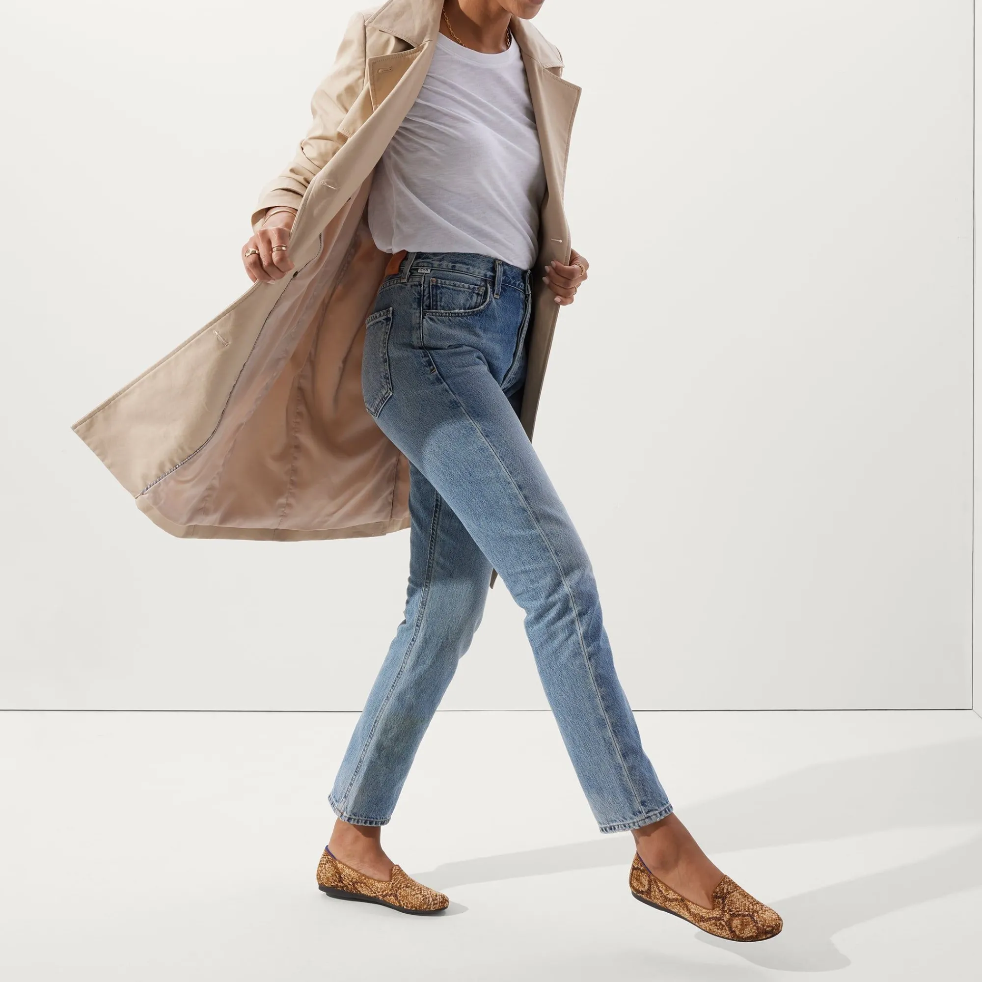 Rothy's The Loafer^The Loafer Bronze Metallic Python
