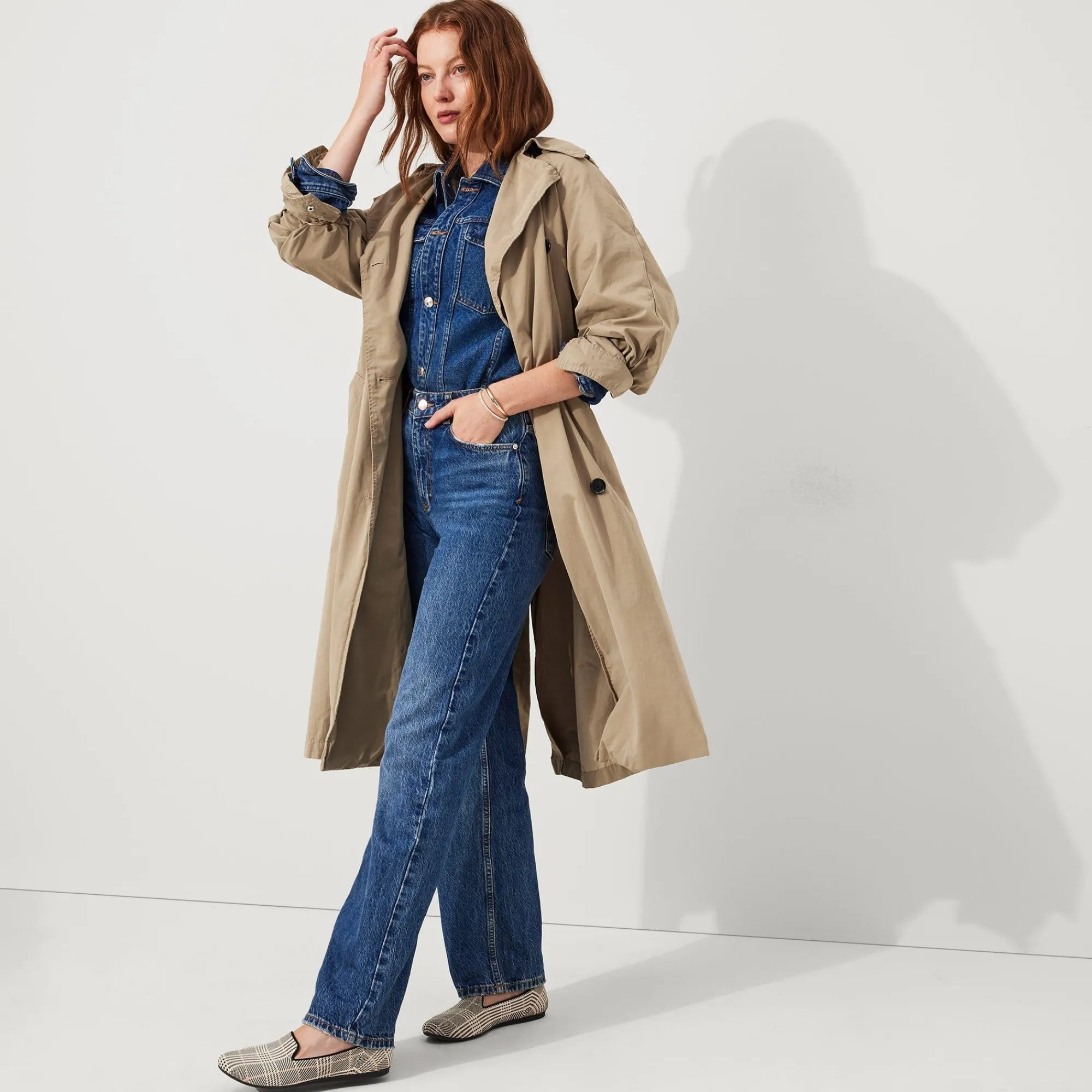 Rothy's The Loafer^The Loafer Ivory Glen Plaid