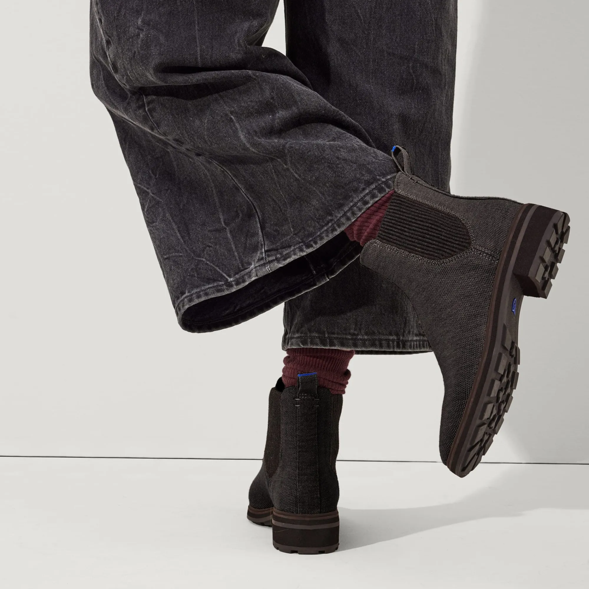 Rothy's The Lug Boot^The Lug Boot Graphite Brown