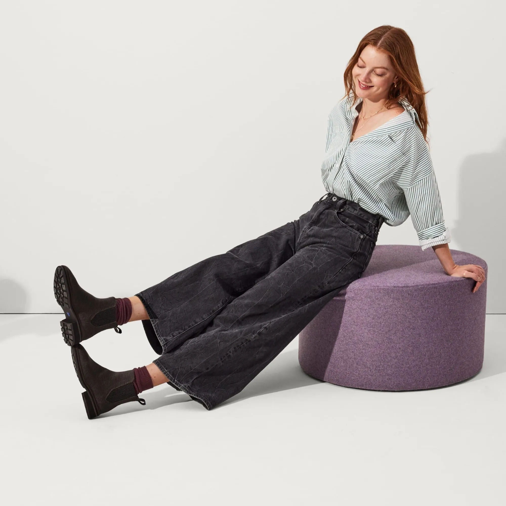 Rothy's The Lug Boot^The Lug Boot Graphite Brown