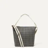 Rothy's Handbags^The Mini Zip Bucket Black And Ivory Grid