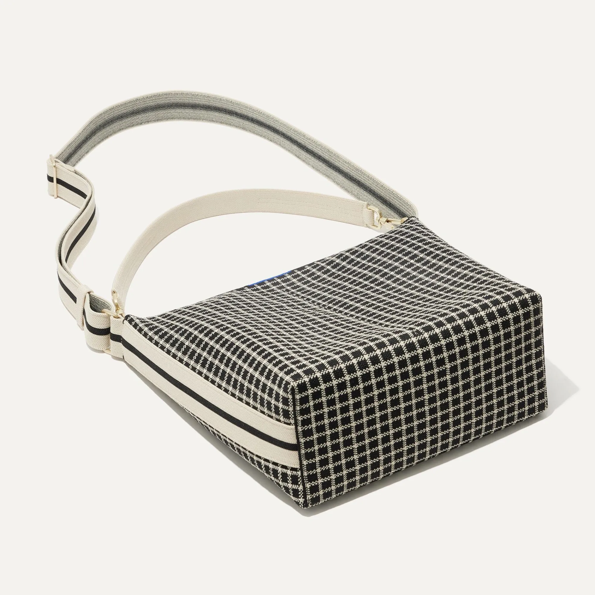 Rothy's Handbags^The Mini Zip Bucket Black And Ivory Grid