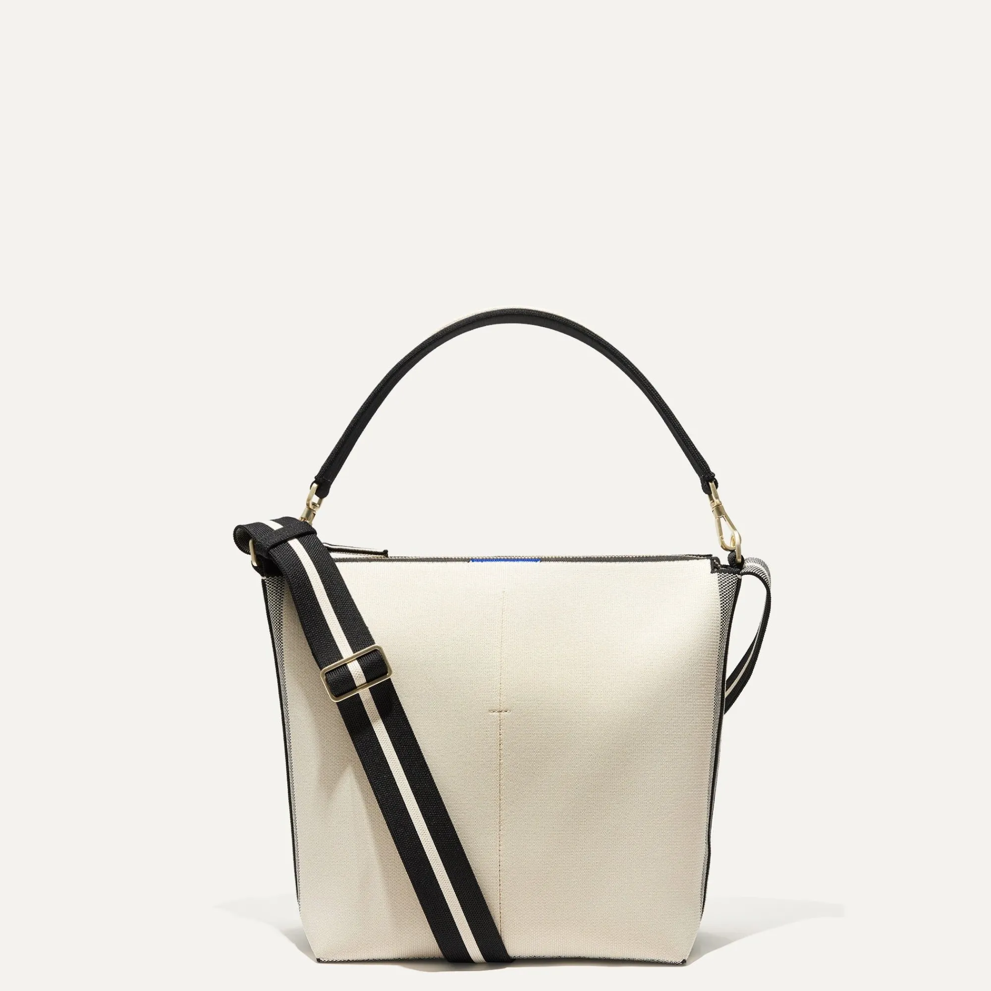 Rothy's Handbags^The Mini Zip Bucket Ivory And Black