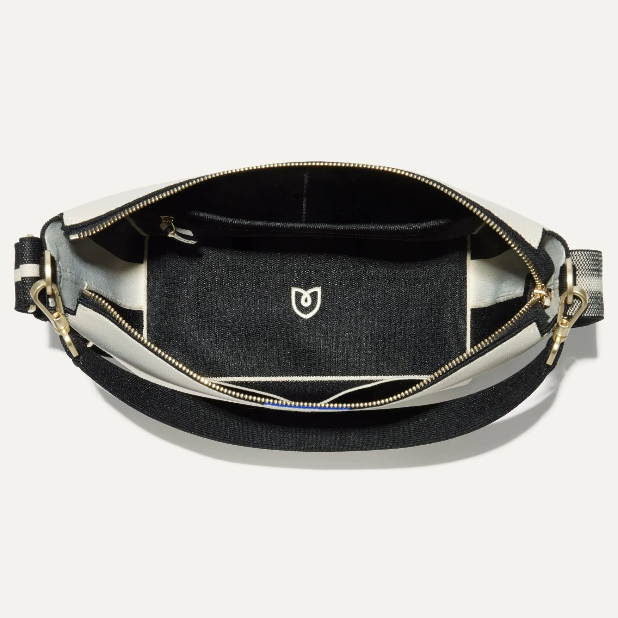 Rothy's Handbags^The Mini Zip Bucket Ivory And Black
