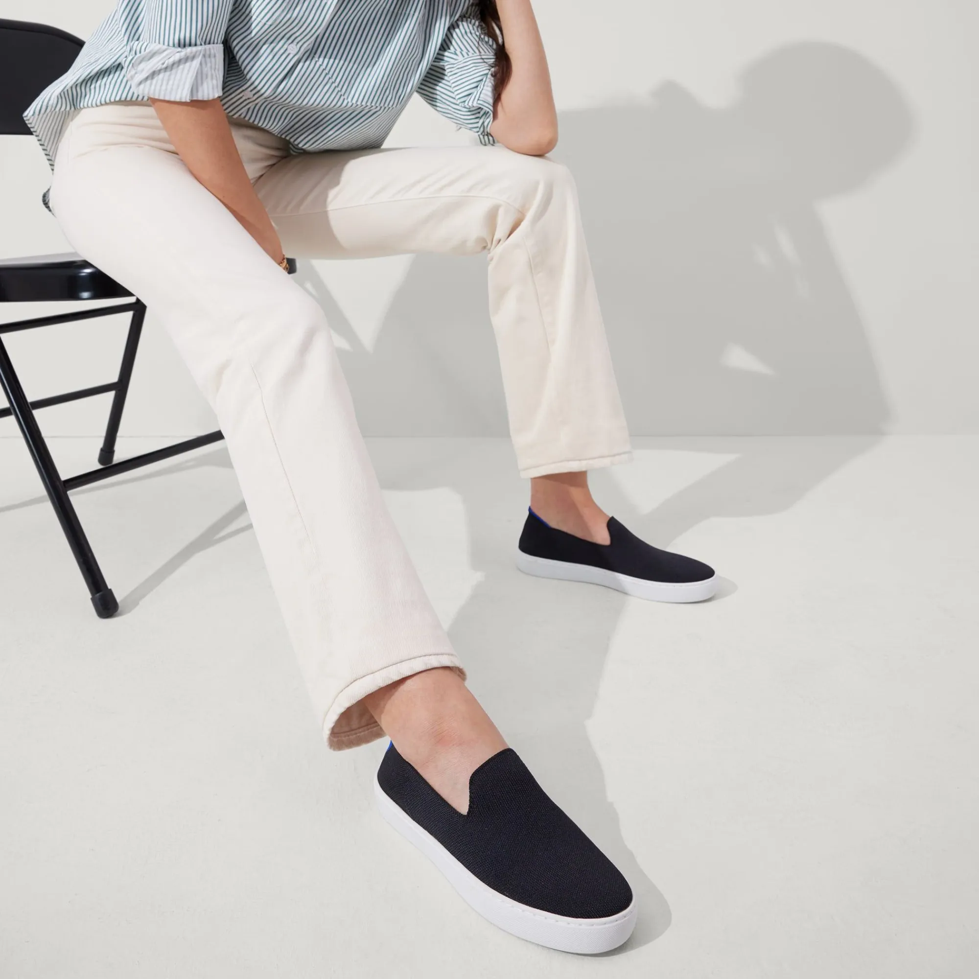 Rothy's The Original Slip On^The Original Slip On Sneaker Black Solid