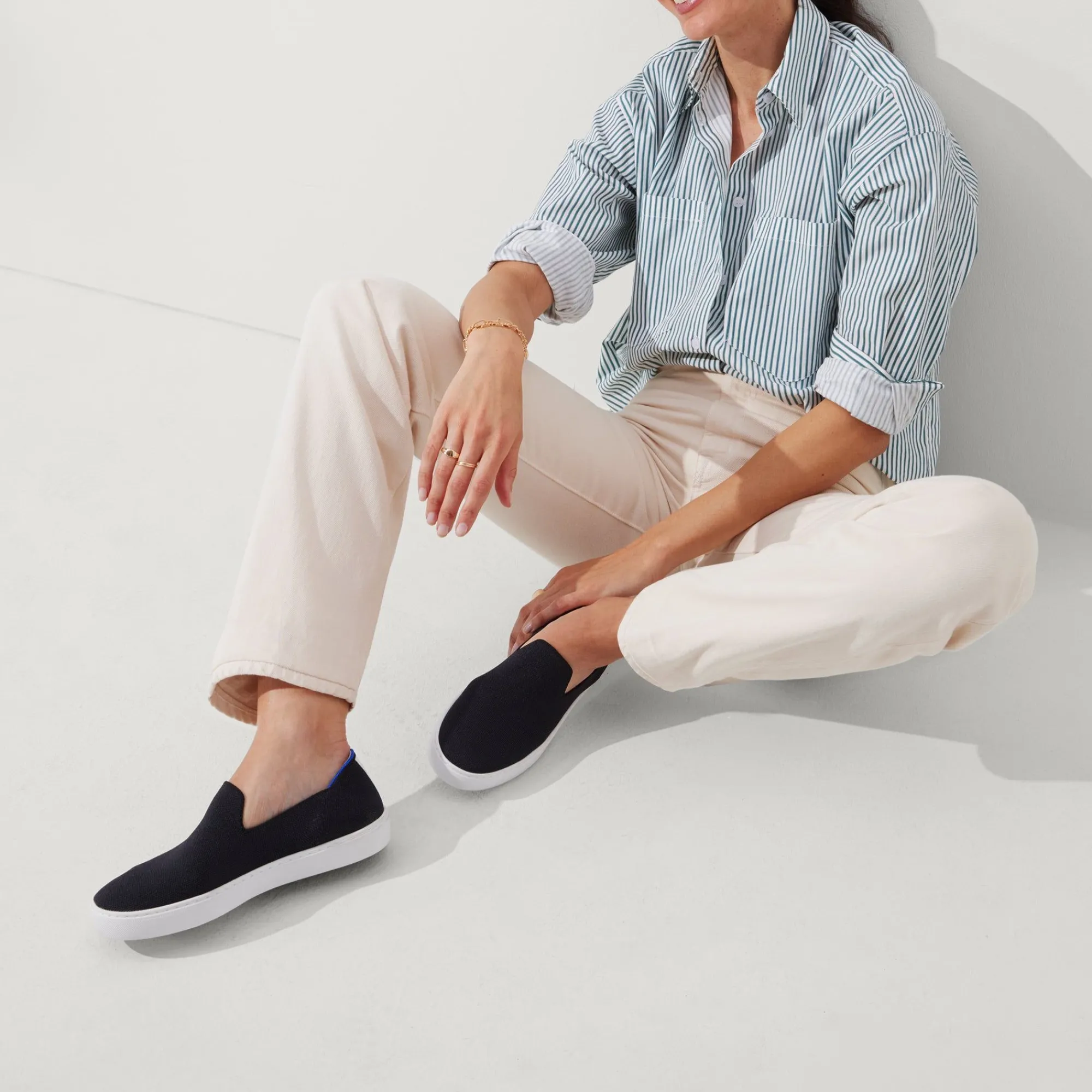 Rothy's The Original Slip On^The Original Slip On Sneaker Black Solid