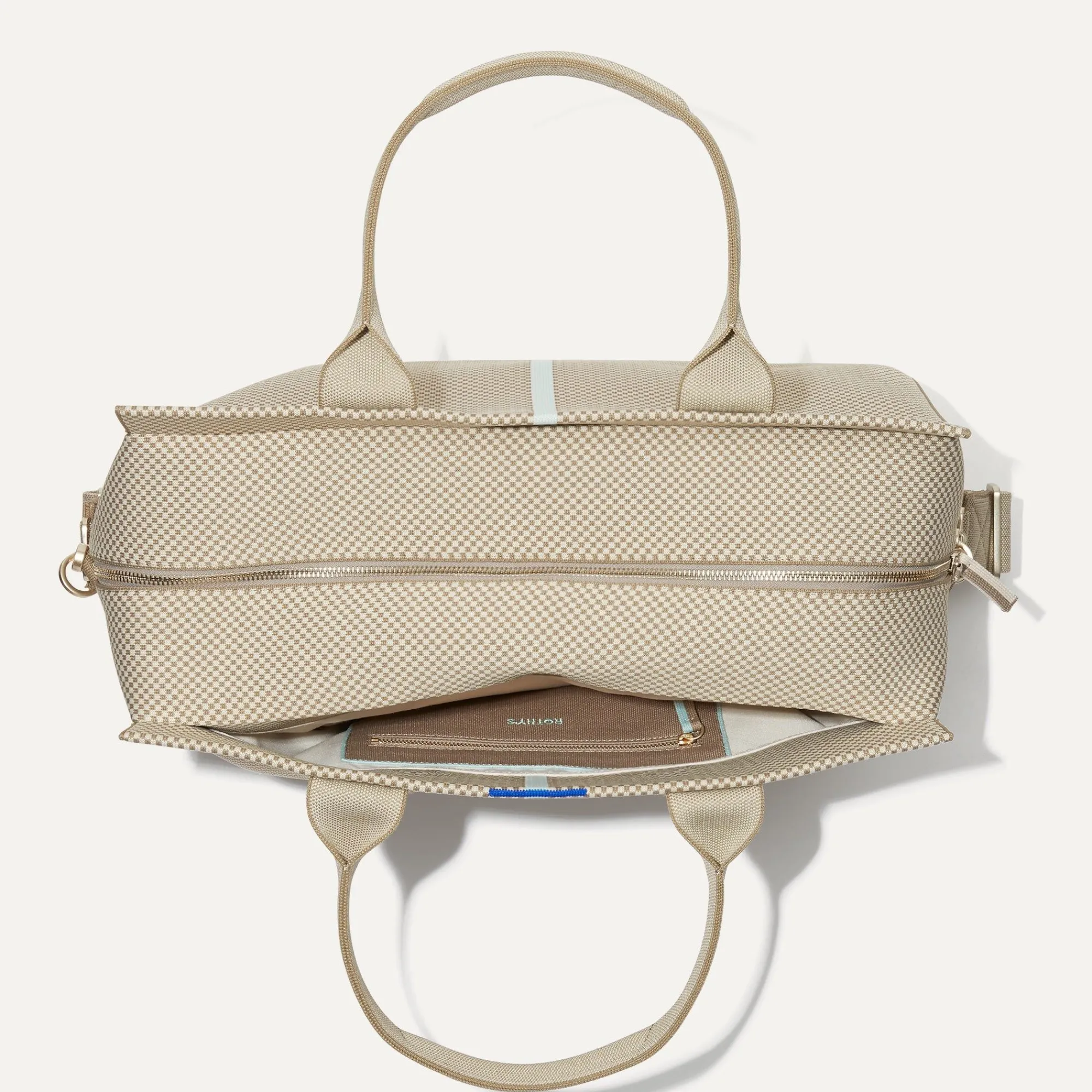 Rothy's Travel^The Overnighter Coastal Mini Check