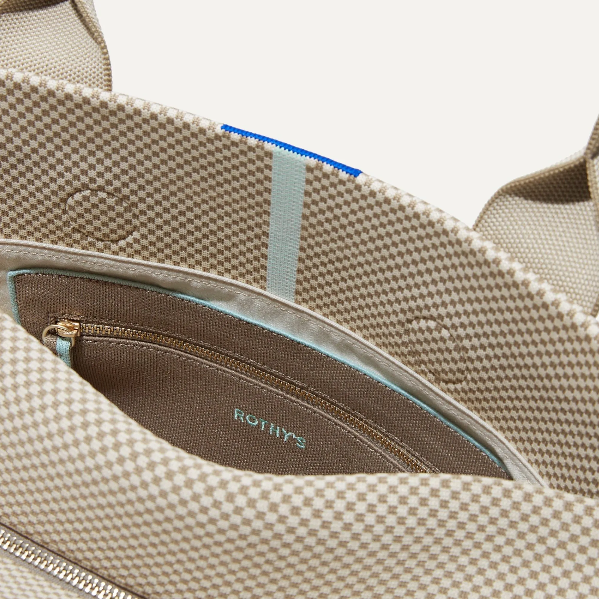 Rothy's Travel^The Overnighter Coastal Mini Check