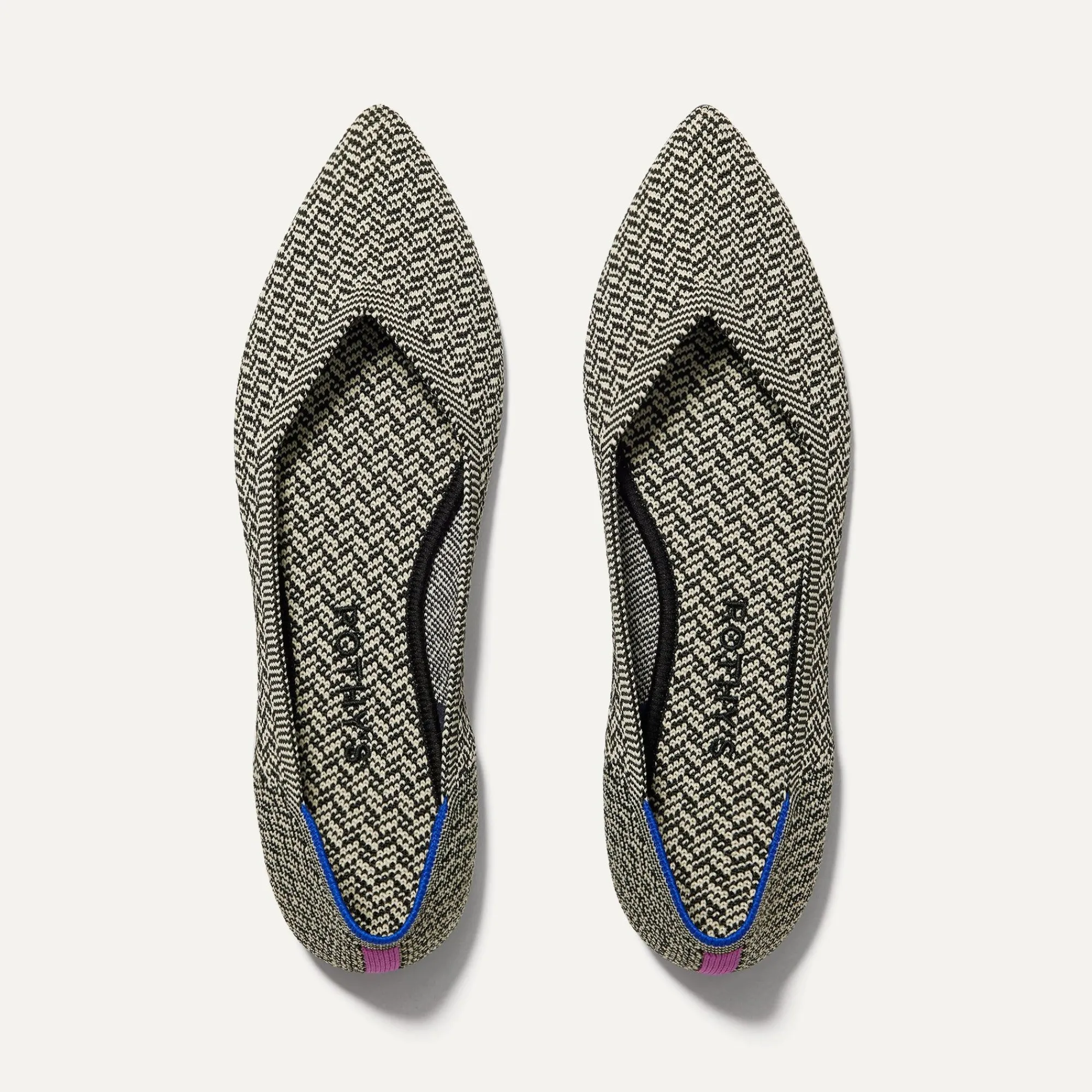Rothy's The Point^The Point Slate Herringbone