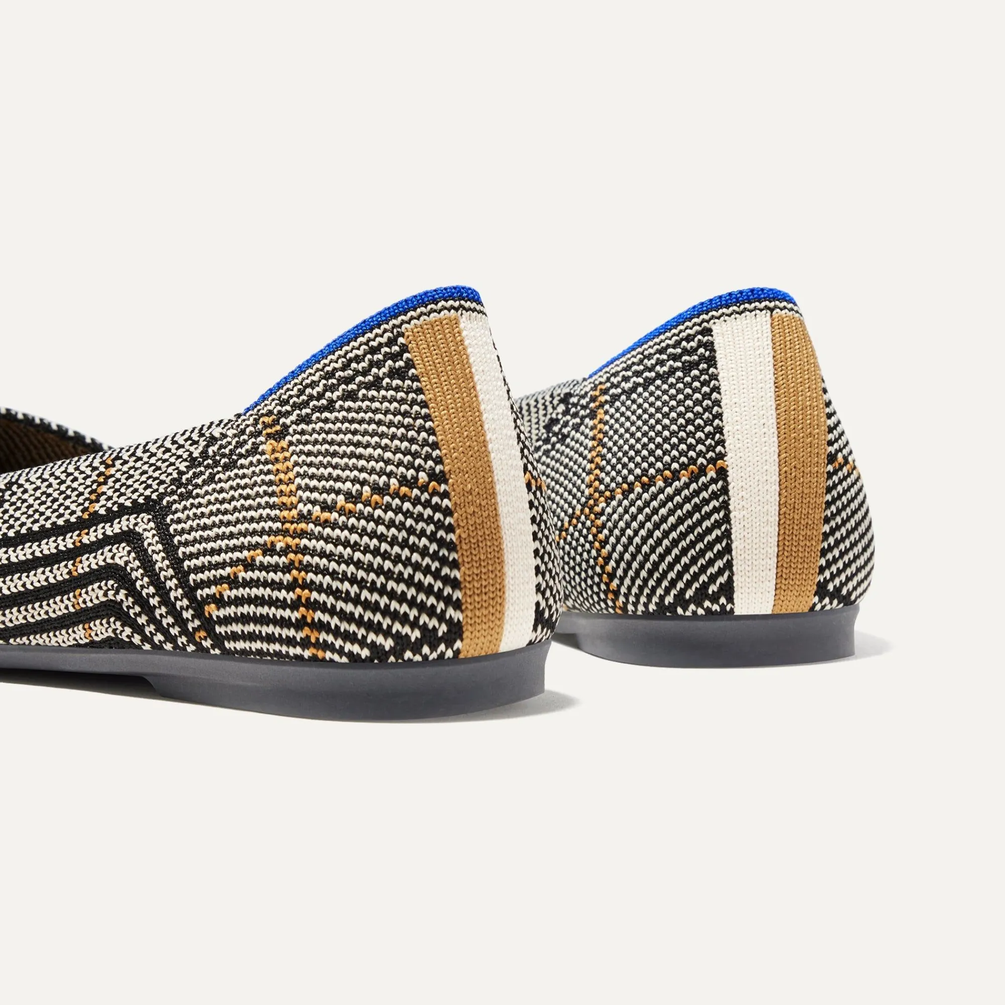 Rothy's The Point^The Point Ii Black Glen Plaid