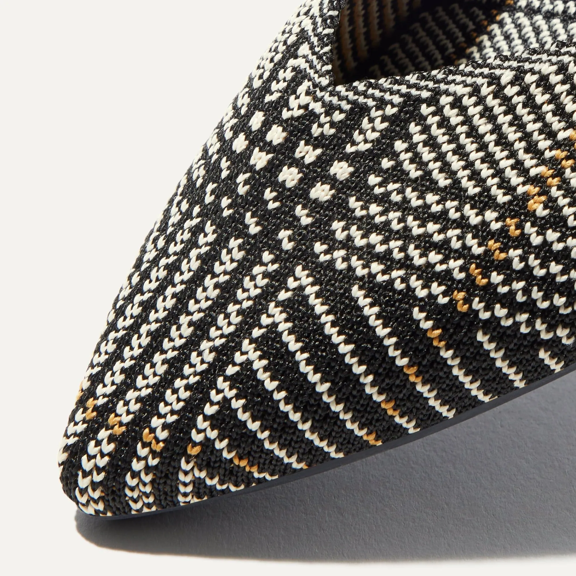Rothy's The Point^The Point Ii Black Glen Plaid