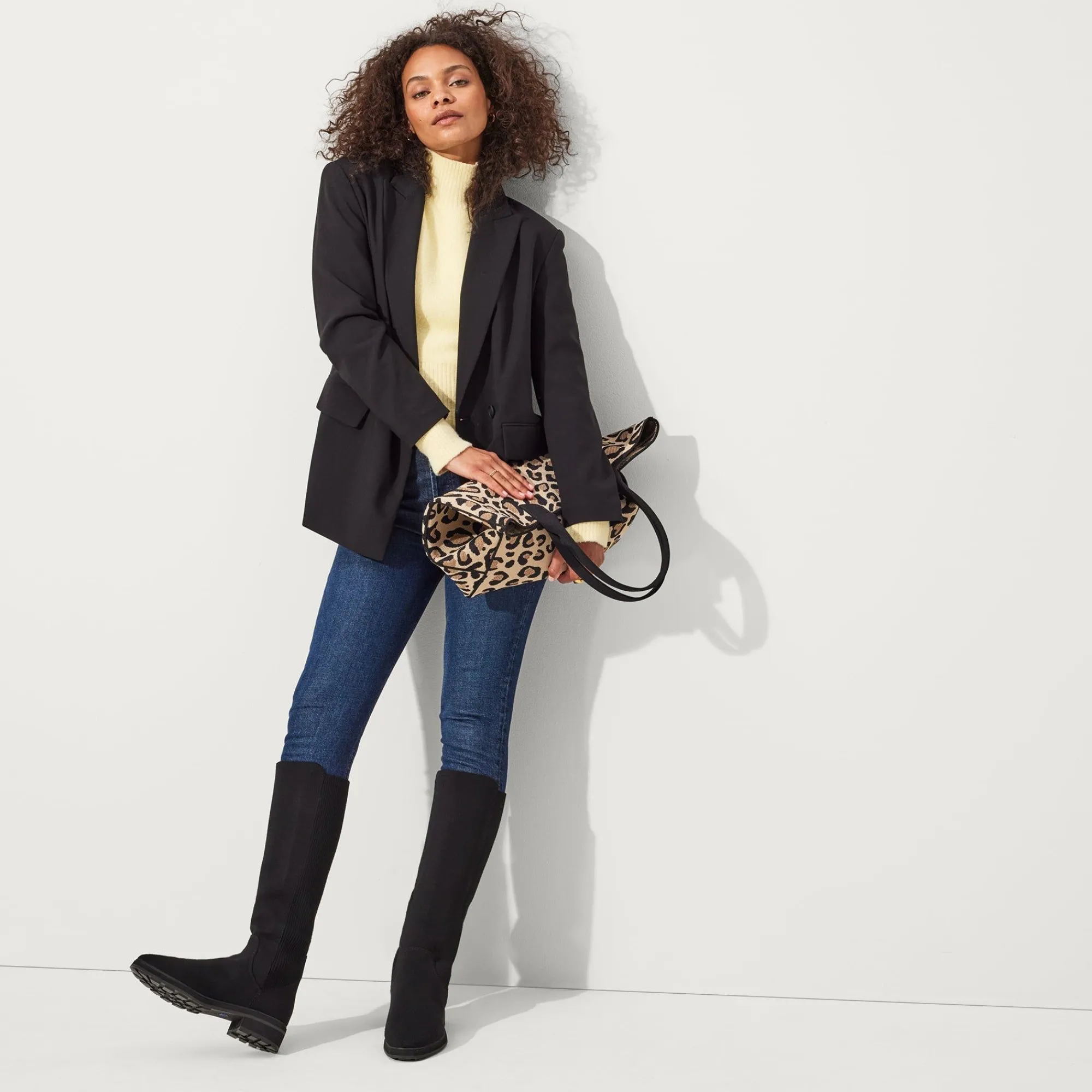 Rothy's The Tall Lug Boot^The Tall Lug Boot Onyx Black