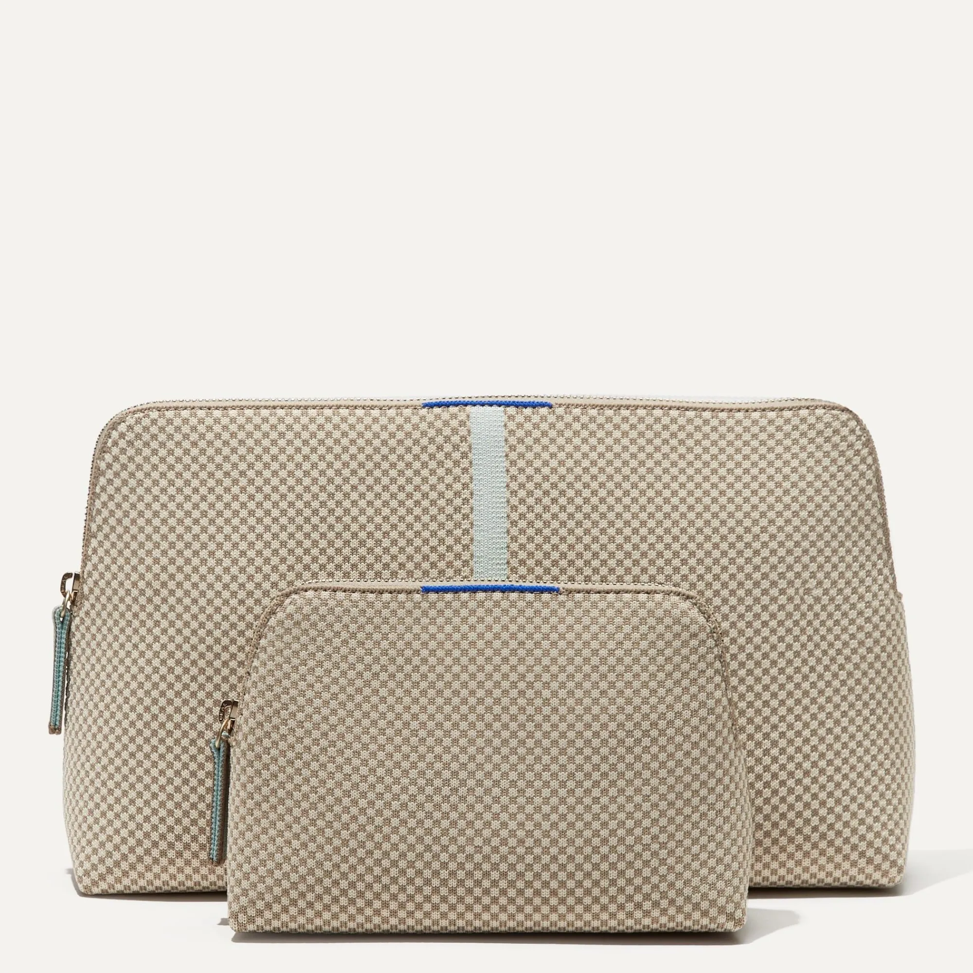 Rothy's Clutches & Pouches^The Vanity Set Coastal Mini Check