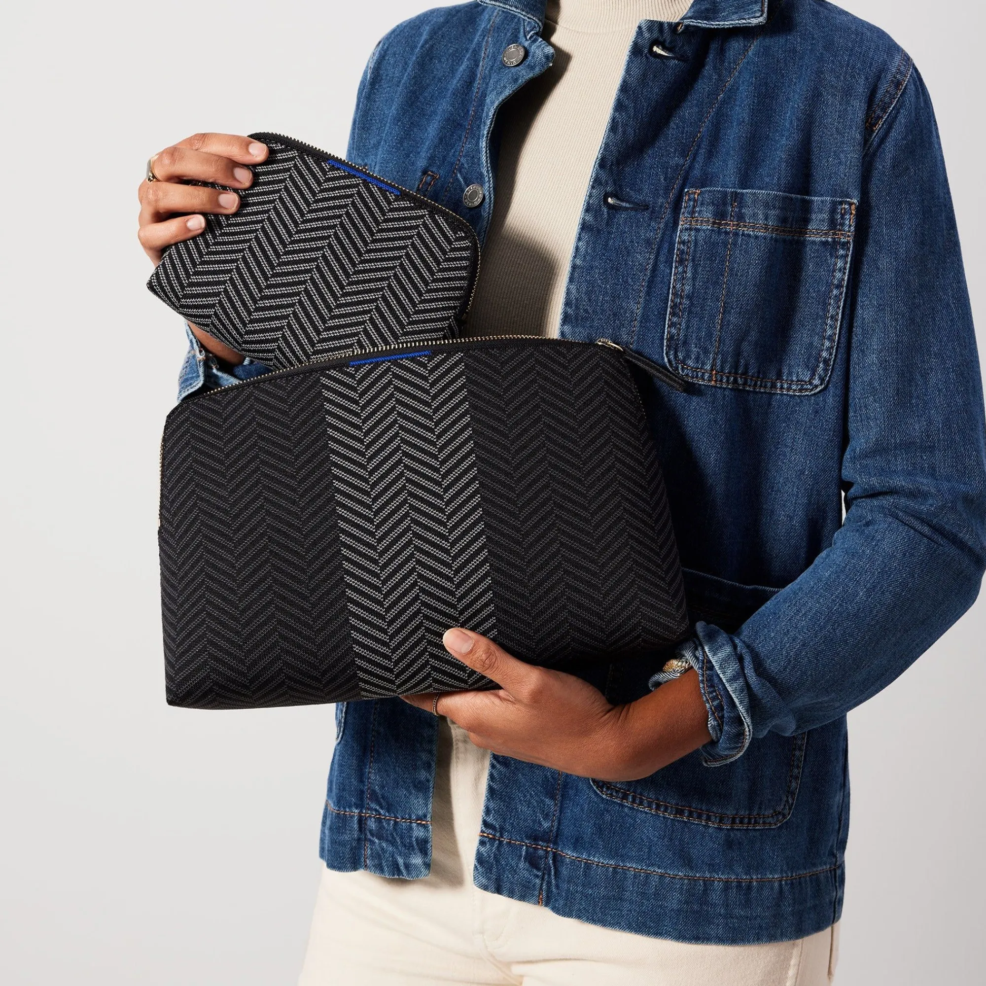 Rothy's Clutches & Pouches^The Vanity Set Shadow Black