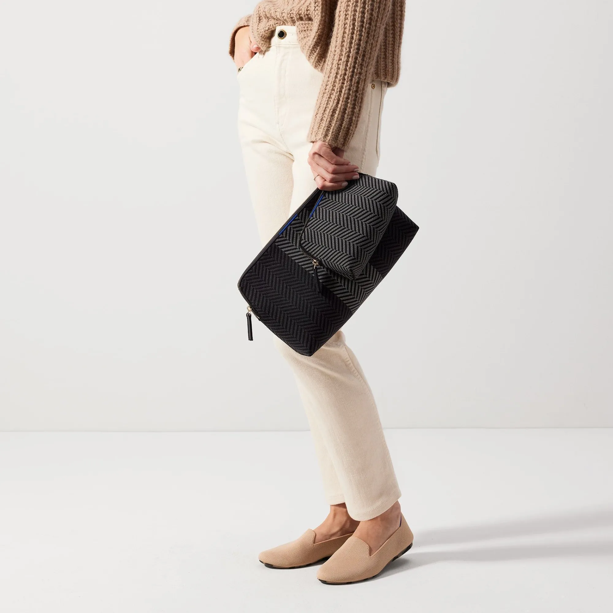Rothy's Clutches & Pouches^The Vanity Set Shadow Black