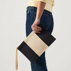 Rothy's Clutches & Pouches^The Wristlet Ink And Ivory