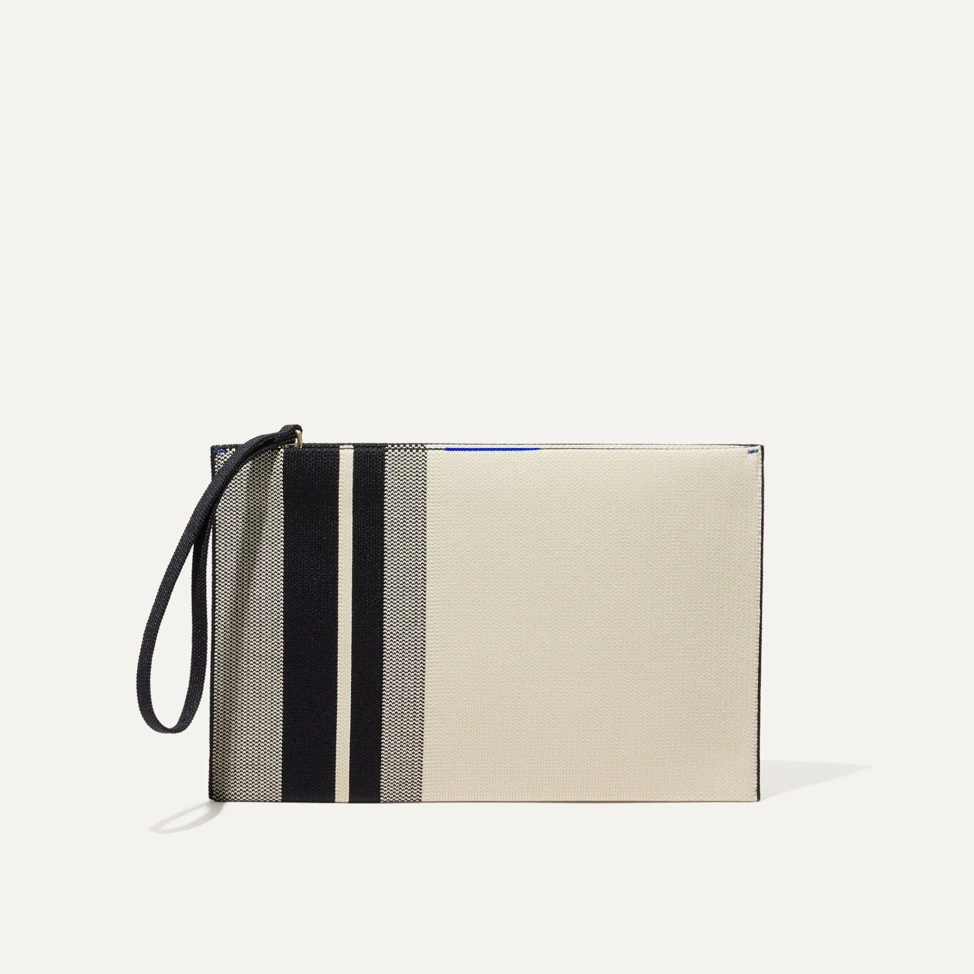 Rothy's Clutches & Pouches^The Wristlet Ivory Rugby Stripe