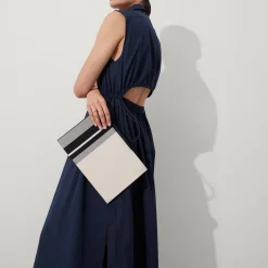 Rothy's Clutches & Pouches^The Wristlet Ivory Rugby Stripe