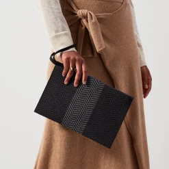 Rothy's Clutches & Pouches^The Wristlet Shadow Black