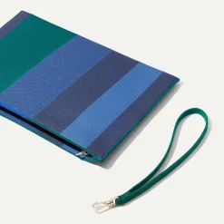 Rothy's Clutches & Pouches^The Wristlet Ivy Rugby Stripe